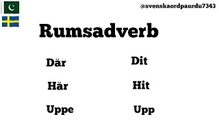 Rumsadverb Svenska med UrduEpisod240 urdu sfi svenska foryou learnswedish verb [upl. by Kinsley]