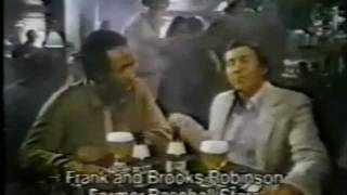 1980 Brooks Robinson Frank Robinson Miller Lite Commerial Baltimore Orioles [upl. by Retsae]