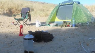 Solo Wild Camping At Silver Strand Beach  Louisburgh Ireland [upl. by Arikal418]