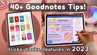 40 Goodnotes Tips you NEED to know ✏️ iPad  Apple Pencil [upl. by Bilek]