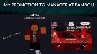 BAMBOU PROMOTIONS LR Promotion amp my Promo to Manager [upl. by Undis289]