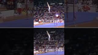 Nadia Comaneci scored full 10s in both her qualifying round and the finals at Montreal 1976 🤌 [upl. by Anawk]