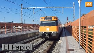 El Papiol R4  Rodalies Barcelona  Renfe 447 [upl. by Kitti784]