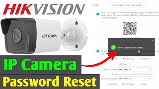 How To Reset Hikvision IP Camera ka Password Reset Kaise Kare [upl. by Tacy635]