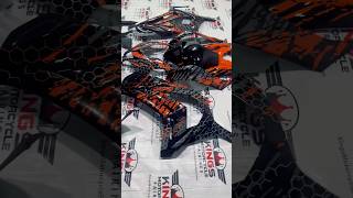 Black Red Gray Honeycomb Fairing Kit 🙌 fairing custom biker halloween bike motovlog fyp [upl. by Germaine]