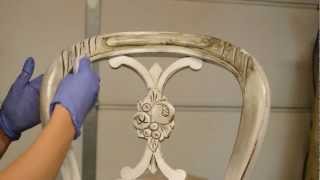 How to antique furniture Distress Stain [upl. by Proudfoot]