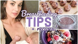 3 EASY BREASTFEEDING RECIPES How to Increase Milk Supply LACTATION SMOOTHIE PROTEIN BITES amp MORE [upl. by Dasie]