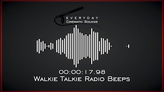 Walkie Talkie Radio Beeps  HQ Sound Effects [upl. by Bing258]