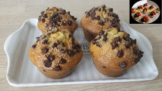 Muffins aux pépites de chocolat  LA BOITE A RECETTES [upl. by Hephzibah]