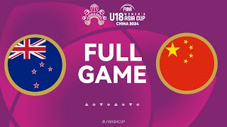 New Zealand v China  Full Basketball Game  FIBA U18 Womens Asia Cup 2024  Div A  Group Phase [upl. by Eiggem939]