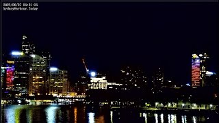 The spectacular night lights of Barangaroo  This is Sydney Harbour Australia LIVE Cam 21112023 [upl. by Oiramd]