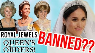 ROYAL JEWELRY BANS amp DRAMA meghanmarkle princeharry royalfamily royalty jewelry jewels royal [upl. by Ettelorahc]