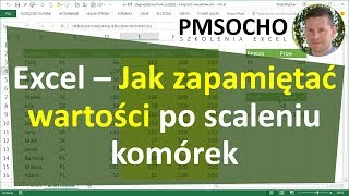 Excel  Wartości z komórek mogą być zapamiętane po scaleniu  rozwiązanie zagadki 785 odc786 [upl. by Ravi]