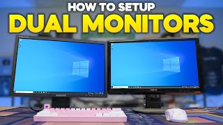 How To Setup Dual Monitors  2024 [upl. by Ydnahs]