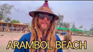 Arambol Beach Goa  Arambol Beach Night Life  Foreigners Crowd  Sunset View Life8bitvlogs [upl. by Lorak578]