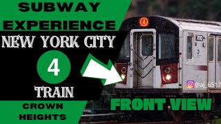 New York City Subway 4 Express Train to Utica Ave Front View [upl. by Baxie764]