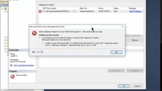 Permission Error when Attaching a database in SQL Server Management Studio [upl. by Huai778]