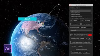 🌎Create 3D PATH ANIMATIONS Around the World🌎Adobe After Effects 2019 Tutorial [upl. by Nus]