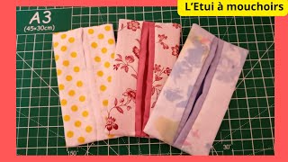 Tuto couture facile Apprenez à coudre un étui à mouchoirs pratique et élégant [upl. by Ahsekyw]