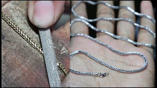 how to make necklaces  18k white gold necklace [upl. by Just]