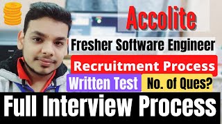 Accolite Software Engineer Recruitment Process  Interview Questions  Coding Question [upl. by Keram]