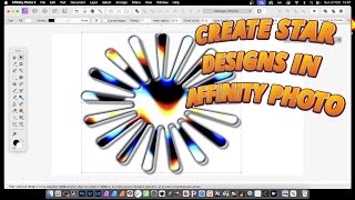 Affinity Photo  Create Star Designs [upl. by Olrak]