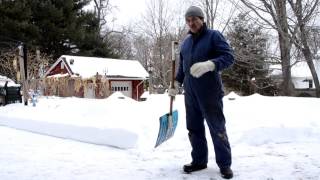 How to shovel snow the easiest amp safest way Aching back NO MORE [upl. by Pritchett]