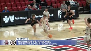 2023 NEA Tournament Riverside boys beat Armorel [upl. by Zebadiah28]