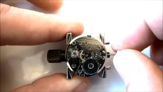 NEW MECHANICAL PESEUX 7046 MANUAL HAND WIND WATCH MOVEMENT WITH 17 JEWELS [upl. by Ykcir786]