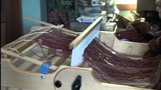 Warping a rigid heddle loom video [upl. by Dabbs440]