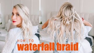 Learn How To Waterfall Braid  4 styles  FOR BEGINNERS [upl. by Nodnerb]