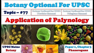 Palynology Palynology in Botany Palynology in Relation to Taxonomy Paleontology Lecture [upl. by Einallem]