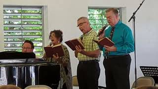 Quartet singing at Taylorsville Baptist Camp Meeting June 21 2024 [upl. by Orella214]