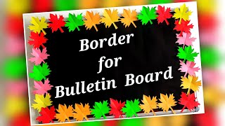 Create a Crafty Bulletin Board Border in MinutesBorders for Decoration Classroom Board [upl. by Eisle96]