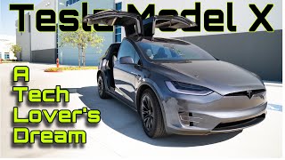 The New Tesla Model X Tech Review [upl. by Halladba]