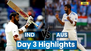 Ind Vs Aus Highlights Virat Kohli Yashasvi Jaiswal Hit Century I India Vs Australia Highlights [upl. by Oiruam]