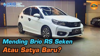 Honda Brio RS Irit Nyaman Lebih Bergengsi Mending Ini Atau Brio Satya Baru [upl. by Joacimah342]