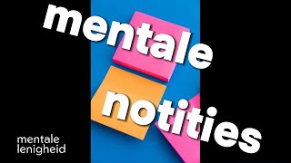 MENTALE NOTITIES  Het is een kort innerlijk mentaal aanstippen [upl. by Astor636]