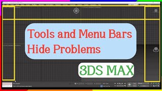 How to backup Menubar and Tools bar in 3DS Max Menubar and Tools bar Hide Problems in 3Ds Max [upl. by Aridatha]