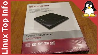 Transcend USB CDDVD Writer  UNBOX and TEST [upl. by Ahsias]