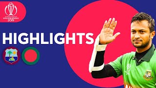 Shakib Stars In Huge Chase  Windies vs Bangladesh  Match Highlights  ICC Cricket World Cup 2019 [upl. by Apostles]