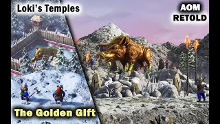 Lokis Temples The Golden Gift  Age of Mythology Retold Gameplay [upl. by Venice975]