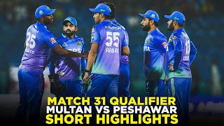 PSL 9  Short Highlights  Multan Sultans vs Peshawar Zalmi  Match 31  Qualifier  M2A1A [upl. by Bo]