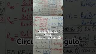 Circuito Triângulo Estrela Teorema de Kennelly ufam uea engenhariaeletronica física [upl. by Tripp627]