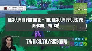 RiceGum in Fortnite 1  The RiceGum Projects Official Twitch [upl. by Naved]