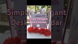 Simple ampElegant desk calendar 🗓️ youtube youtubeshort diyeasybtschattambees [upl. by Eidnahs]