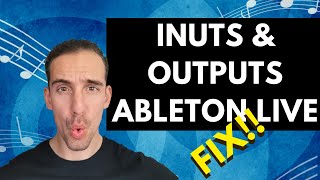 Ableton Live 11 How To Set Up Audio Interface Input amp Output FIX [upl. by Nina]