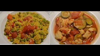 2 recettes cookeo dinde poivrons et riz espagnole [upl. by Pawsner109]