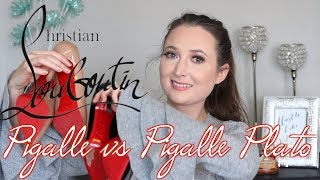 Christian Louboutin Pigalle vs Pigalle Plato Review [upl. by Orgell]