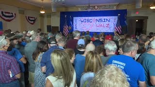 Gov Walz makes first central WI campaign stop Sen Vance announces Eau Claire trip [upl. by Welsh]